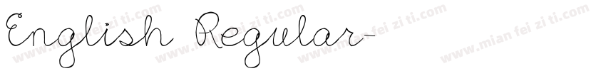 English Regular字体转换